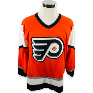 Philadelphia Flyers Bernie Parent Bob Kelly Gary Dornhoefer Autographed Jersey M